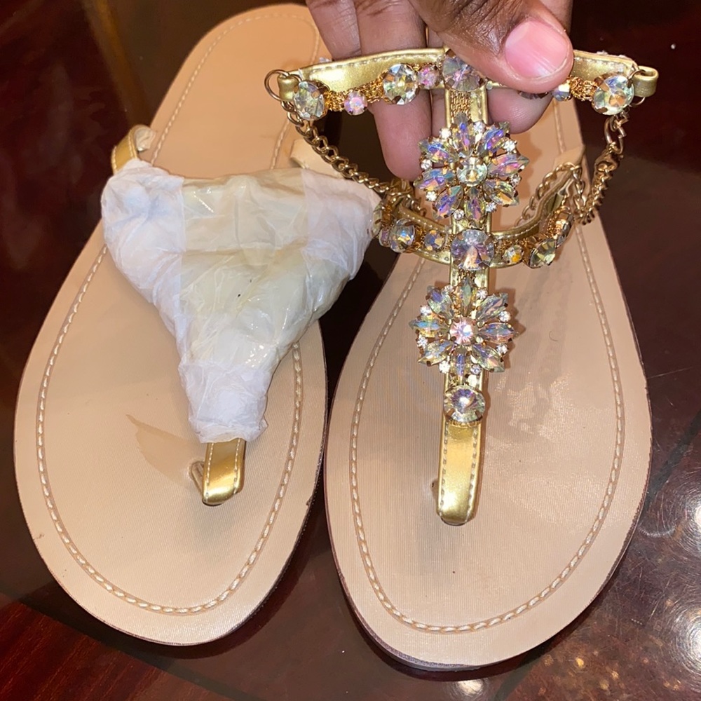 Size 47/14 Bejeweled Sandals